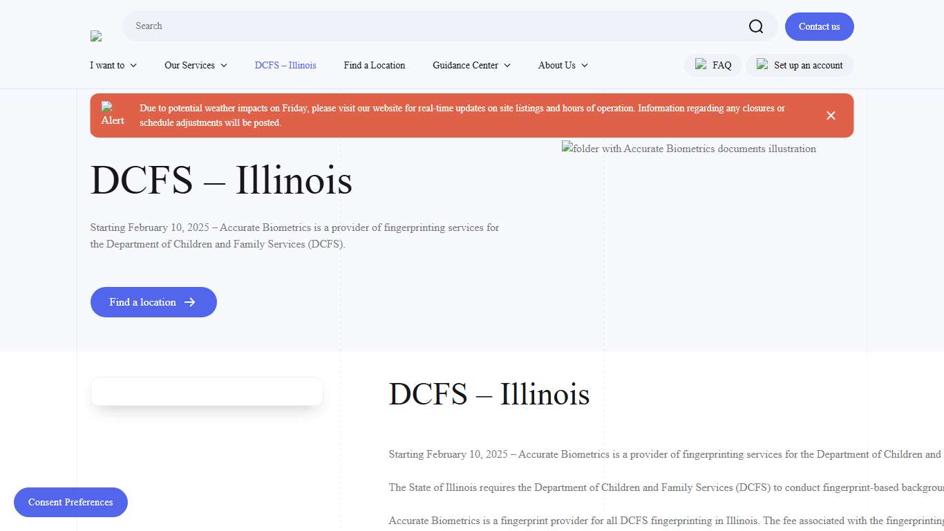DCFS - Illinois - Accurate Biometrics